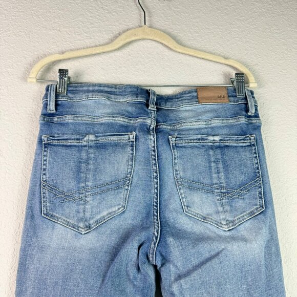 🟣 BKE Payton Womens Distressed Blue Skinny Jeans Size 28/31.5 - Picture 3 of 9